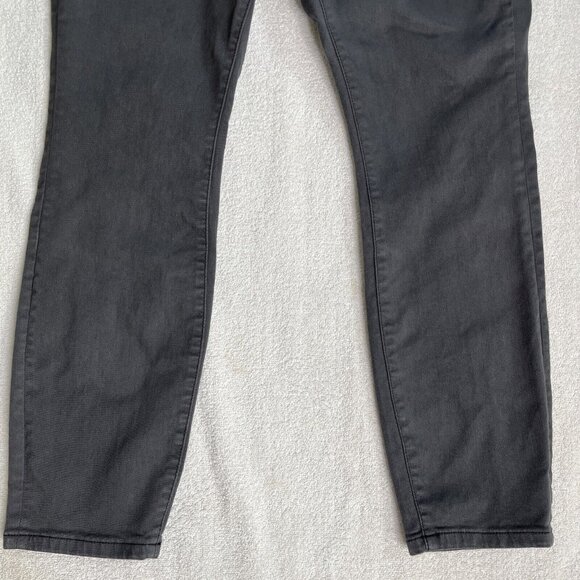 ANTHROPOLOGIE Pilcro Dark Gray / Black Denim Pants 32 Y2K Grunge Punk 90’s 80’s - Picture 4 of 14